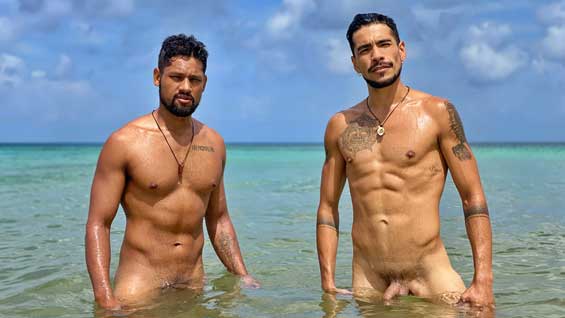 Promiscuous latin hunks Benjamin and Damian find a secluded spot by the beach to get naked and naughty. The two will suck each other’s cocks and pound each other’s holes until they get a satisfying load of cum!