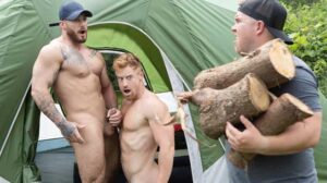 Outdoorsy and muscular William Seed shows up to his campsite only to find he's been double-booked! Tim James and his boyfriend also reserved it for their romantic weekend together,