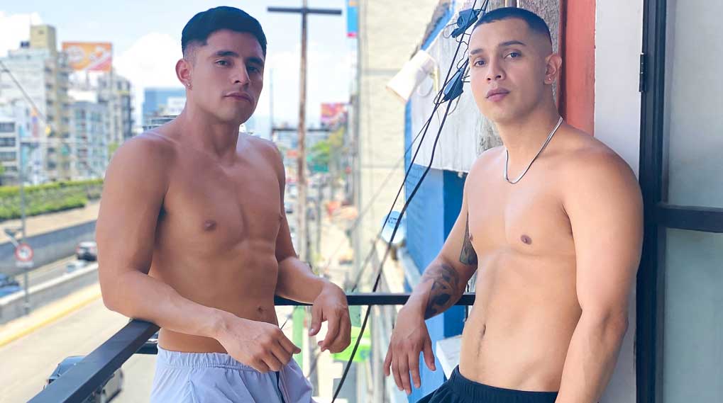 Brandon and Jaciel are hot in every sense of the word. It’s a scorching day and the two sexy Latinos feel the heat all over their bodies.