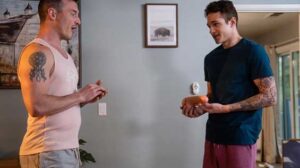 Jayden Marcos is all moved out of his new place, but he forgot a gift from his former roommates! Shit! On the advice of his realtor friend, Jayden goes to the new homeowner, Derek Kage, and